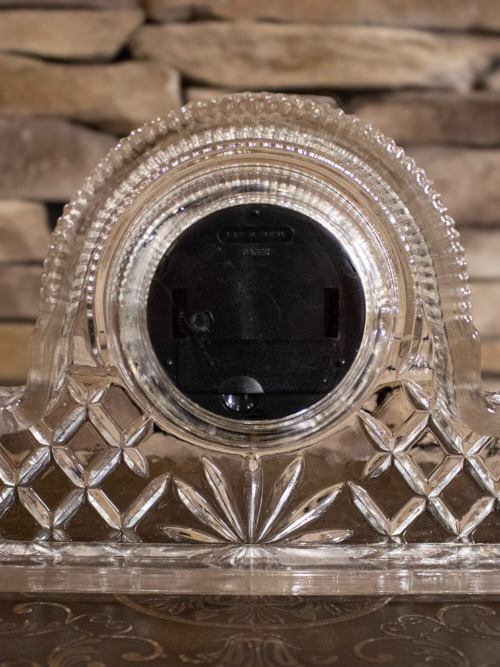 Godinger Crystal Mantel Clock Quartz Desk Shelf Decor Vintage Style - Picture 14 of 16